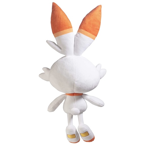 POKÉMON Scorbunny Plush Stuffed Animal Toy, 8 Inch, White - Picture 2 of 5